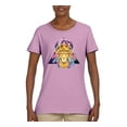 thumbnail image 2 of Lion Throne King Crown Animal Lover Womens Graphic T-Shirt, Light Pink, 3XL, 2 of 3