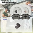 thumbnail image 3 of AutoShack Front Vented Coated Brake Rotors + Premium Ceramic Pads 6-PC Brake Kit Replacement for 2016-2019 Hyundai Sonata 2016-2020 Kia Optima ArmorStop 11.81" (300 mm), 3 of 5