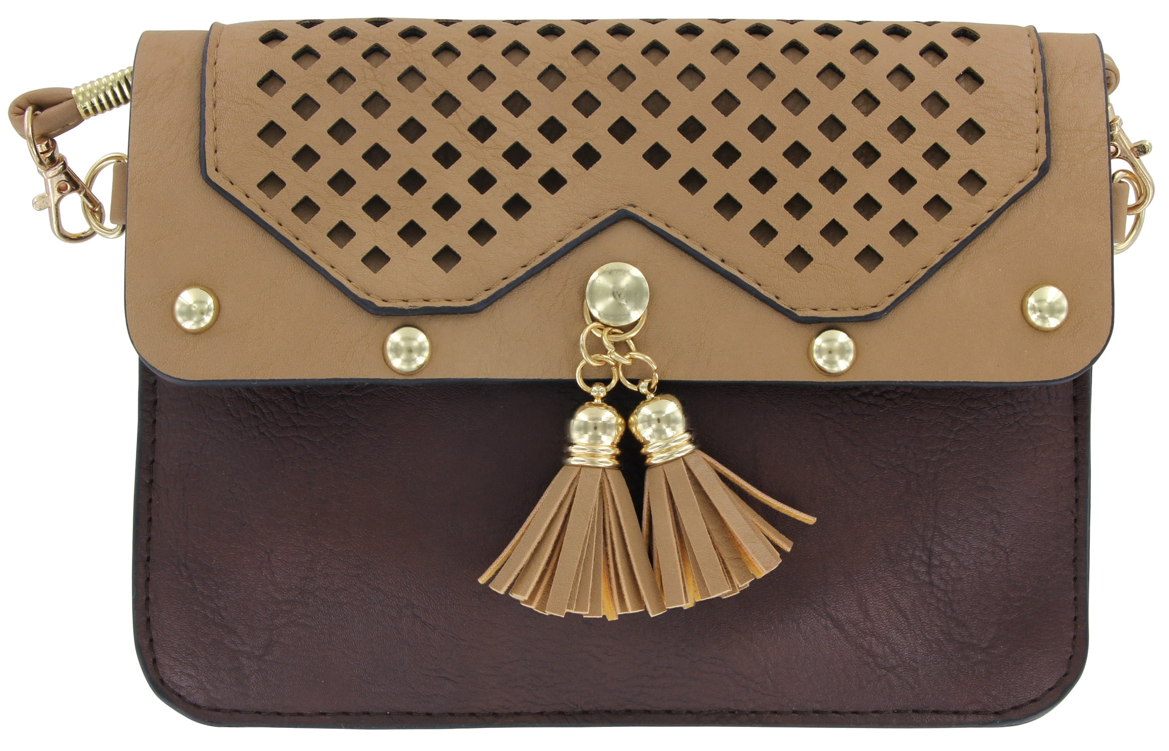 Canadian Gift Concept Crossbody Purse, Brown/Tan Walmart Canada