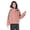 Pink L, variant on Fall Winter Women Jacket Hooded Thick Fleece Keep Warm Color Matching Zip-up Outerwear Long Sleeves Loose Daily Work School Jacket with Pockets