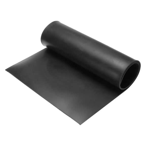 Uxcell Solid Rubber Sheet 3/16" Thick x 12" Wide x 27.4" Long, Anti-Slip Neoprene Rubber Roofing Material for Gaskets DIY Material, Pads
