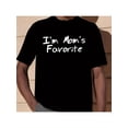 thumbnail image 2 of Playera Grande y Alto para Hombre Big and Tall t Shirt Camisas Playeras Manga Corta con Cuello Redondo para Hombres1pc Men'S Casual Crew Neck T-Shirt with "I'm Mom'S Favorite" Print - 100% Cotton, S, 2 of 6