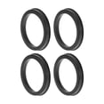 thumbnail image 1 of Anillos centrados de cubo de rueda de 83.1 mm a 68.1 mm, negros, de policarbonato, 4 piezas, 1 of 1