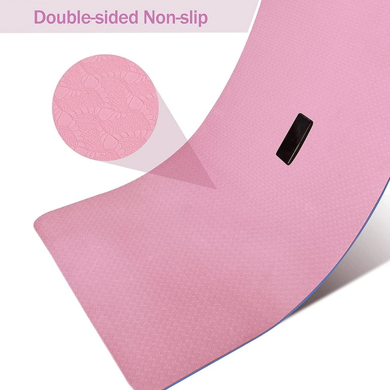 Yoga Mat TPE Workout Mat - Premium 6mm Print Extra Thick Non Slip