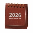 thumbnail image 1 of ZOUBAOQ 2026 Mini Simple Calendar Small Desk Calendar Creative Coil Calendar Planner, 1 of 8
