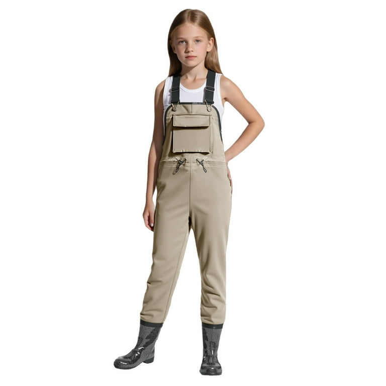 JIAYUE Girls Fishing Waders Youth Waterproof Chest Waders with