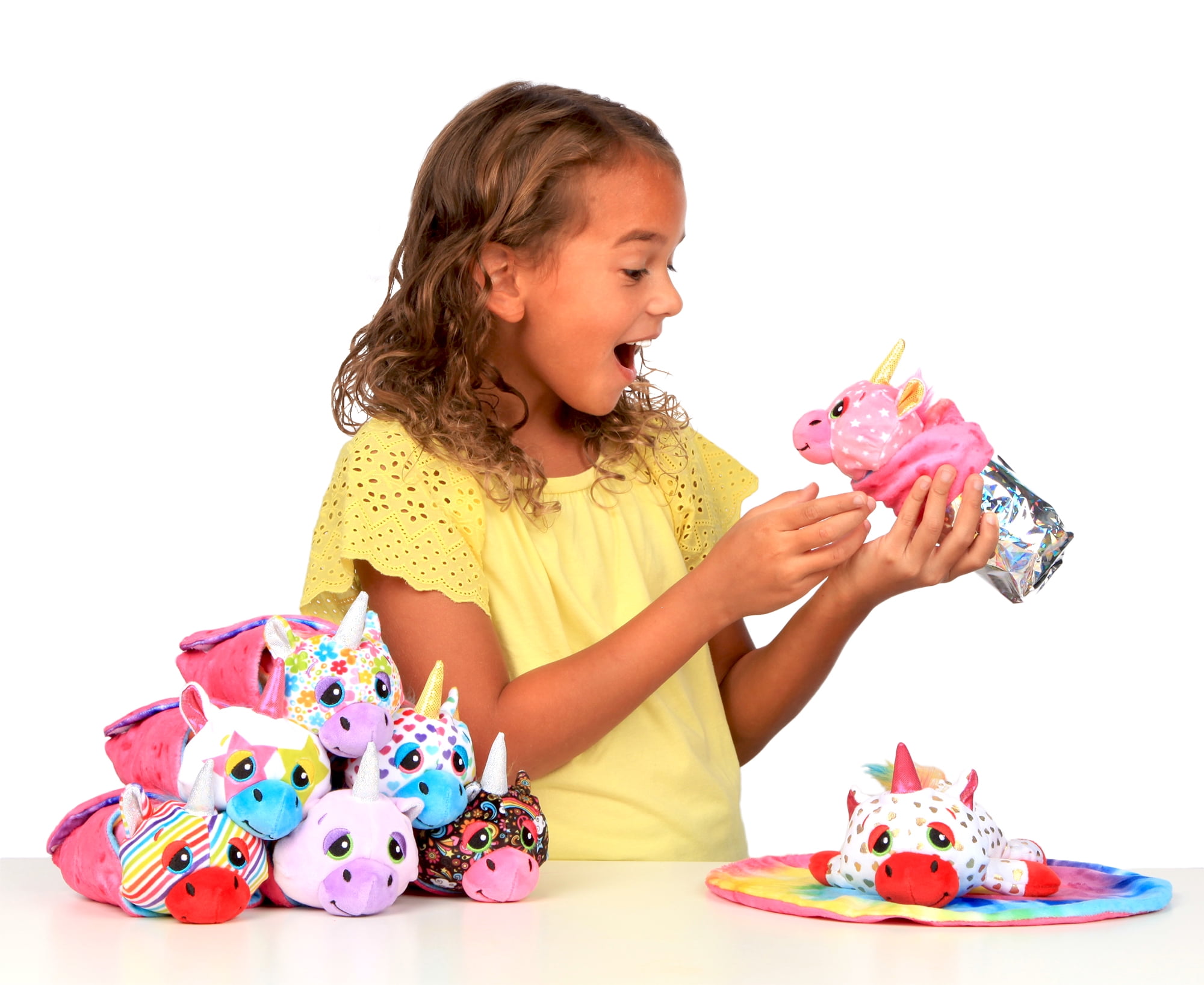 (3 pack) Cutetitos Unicornitos - Surprise Stuffed Animals - Collectible Plush Unicorns (Styles May Vary)