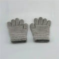 thumbnail image 2 of Krdevn Kids Baby Girls Boys Winter Warm Solid Knitted Flip Finger Mittens Gloves, 2 of 2