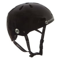Punisher Skateboards Premium Youth 13-vent Metallic Flake Black Dual Safety Certified BMX Bike and Skateboard Helmet, Size Medium