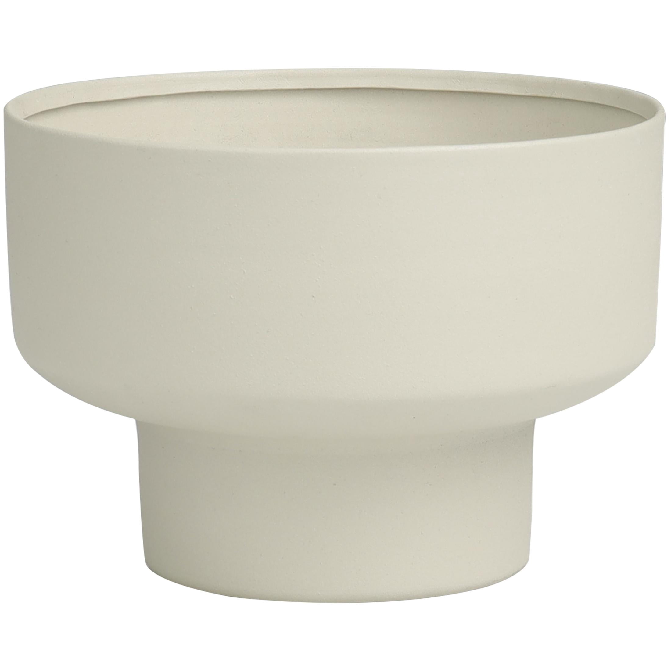 DecMode Gray Metal White Sage Scented Matte 50 oz 3 Wick Candle with White Wax