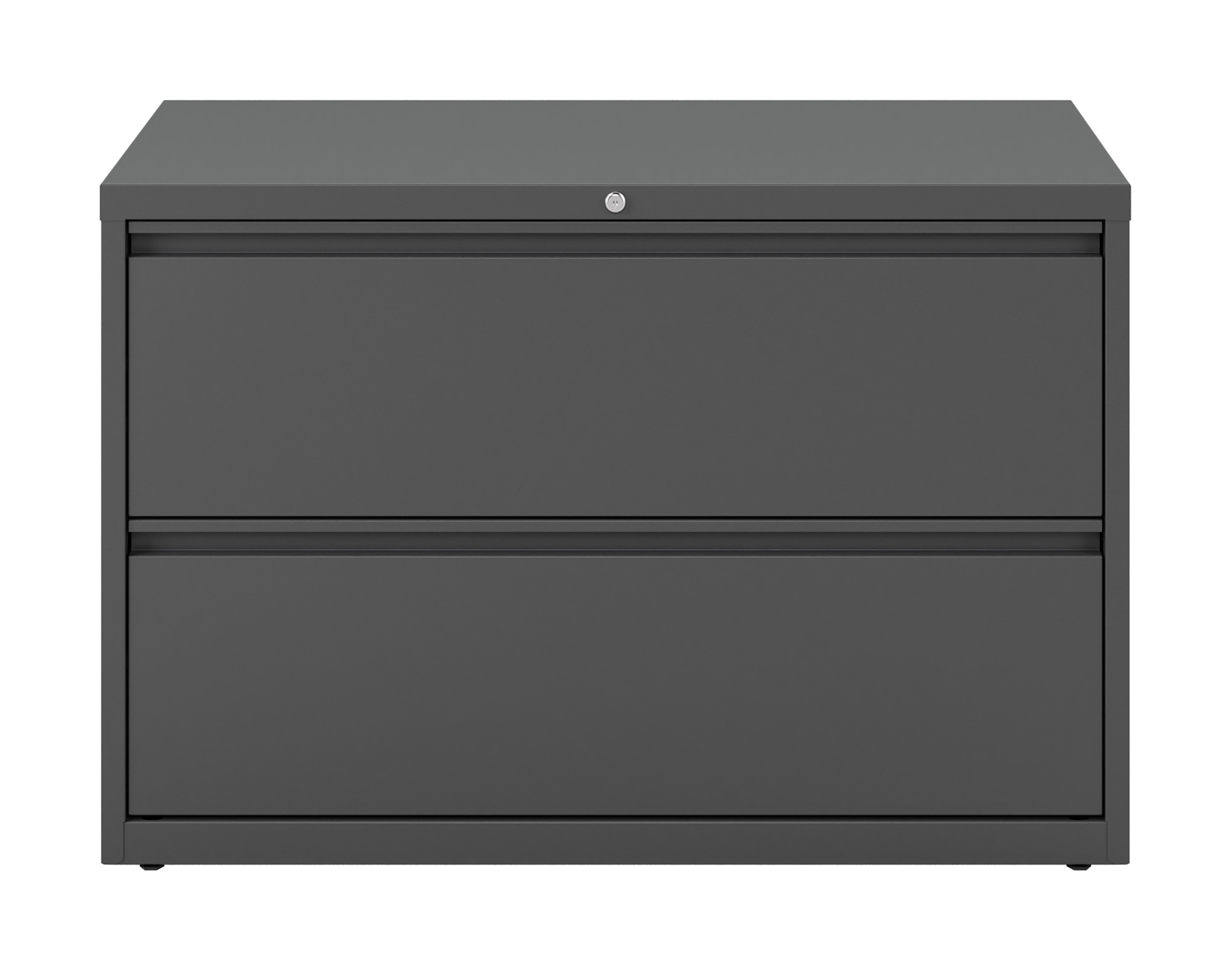 Hirsh 42 Inch Wide 2 Drawer Metal Lateral File Cabinet for Home and Office, Holds Letter, Legal and A4 Hanging Folders, Charcoal - image 2 of 7