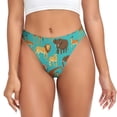 thumbnail image 1 of Disketp sous-Vêtements Sans Couture Imprimé Animaux Mignons pour Femmes, String Invisible, Culottes pour Femmes-TTG, 1 of 5