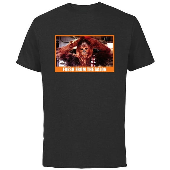 Star Wars Chewbacca Wookiee Fresh from the Salon Funny Meme - Short Sleeve Cotton T-Shirt for Adults - Customized-Royal Heather