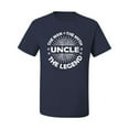 thumbnail image 2 of Wild Bobby, Uncle Man Myth Legend Funny Dad Uncle Papa Granpa Dad Gift, Father's Day, Men Graphic Tee, Navy, Medium, 2 of 4