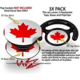 thumbnail image 2 of Decal Style Vinyl Skin Wrap 3 Pack for PopSockets Canadian Canada Flag (POPSOCKET NOT INCLUDED) by WraptorSkinz, 2 of 3