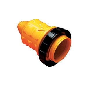 Maro Adaptateur de Cordon d'Alimentation Couverture 103RV pour Protéger les Connexions de l'Humidité; Compatible avec Marinco 305CRV; Maximum 30 Ampères à 125 Volts; Jaune; avec Anneau d'Étanchéité Fileté