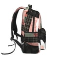 thumbnail image 3 of Easygdp Black Cat Pink Bathroom Mochila Ergonómica Versátil para Laptop - Múltiples Bolsillos, Correas Ajustables, Unisex para Escuela, Viajes y Actividades al Aire Libre-One Size, 3 of 5