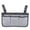 Gray, variant on Wheelchair Side Bag, Wheelchair Bag, Armrest Storage Pouch with Cup Holder and Reflective Strip for Wheelchairs, Walkers or Rollators, Father's & Mother's Day Gifts