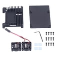 thumbnail image 1 of Boîtier pour Raspberry Pi 4 B en alliage d'aluminium, boîtier de protection à dissipation thermique avec ventilateur, 1 of 4