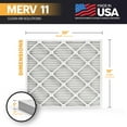 thumbnail image 4 of BNX TruFilter 18x20x1 Air Filter MERV 11 (6-Pack) - MADE IN USA - Allergen Defense Electrostatic Pleated Air Conditioner HVAC AC Furnace Filters for Allergies, Dust, Pet, Smoke, Allergy MPR 1200 FPR 7, 4 of 5