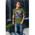 thumbnail image 2 of 4th of July American Flag Bald Eagle Mens Soft T Shirt, 2 of 5