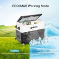 thumbnail image 6 of Costway 58 Quarts Car Refrigerator Portable RV Freezer Dual Zone w/ Wheel Black, 6 of 12