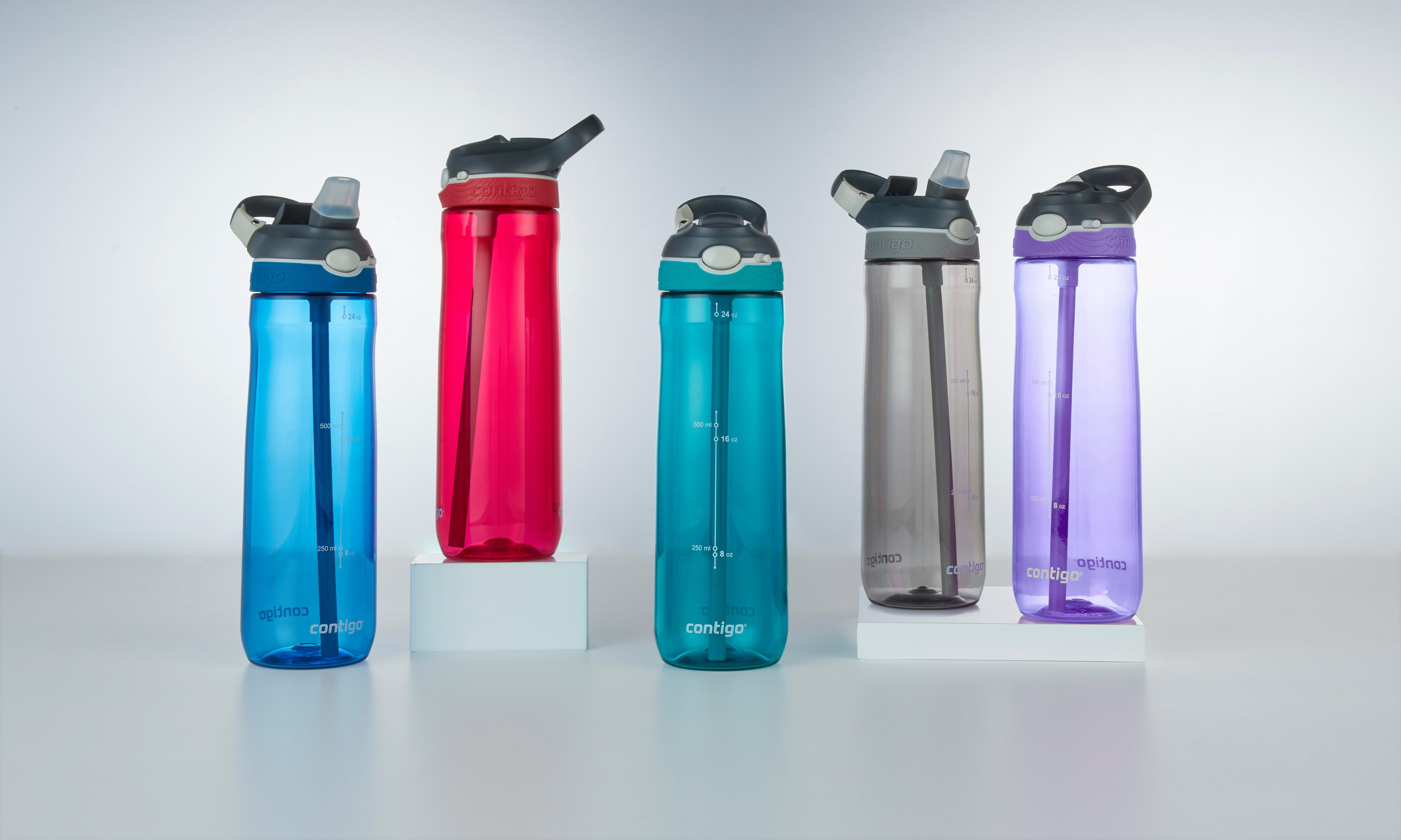 Contigo AUTOSPOUT Chug 24oz Plastic Water Bottle Monaco Blue BPA-Free Tritan 