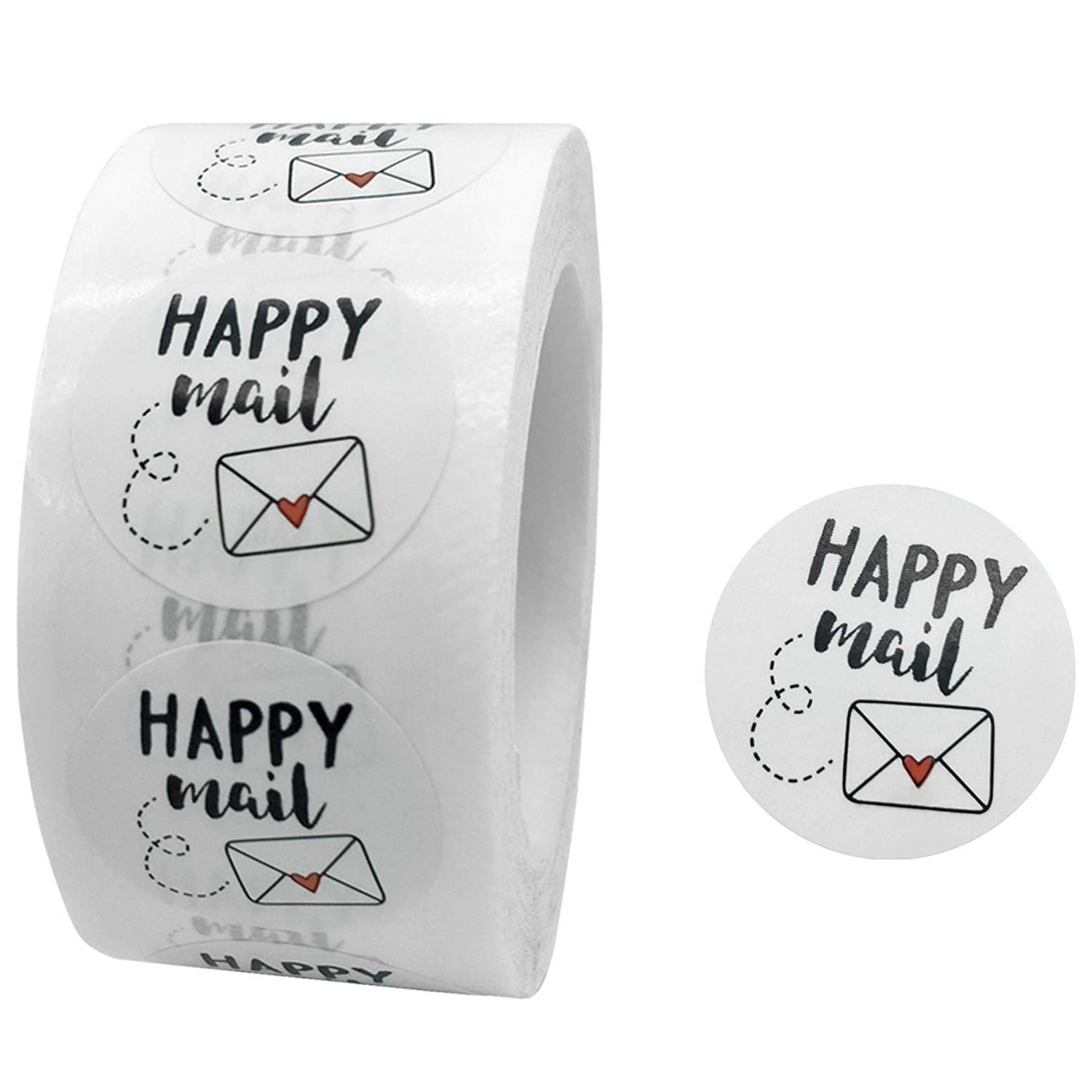 Rainbow Happy Mail Stickers Have A Nice Day Best Wishes Label,2 Inch Adhesive Cute Stickers for Envelope Seals,Gift Tags,500 Per Pack. 