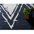 thumbnail image 6 of Jill Zarin’s Uptown Rectangular Distressed Modern Area Rugs, Navy, 6 of 8