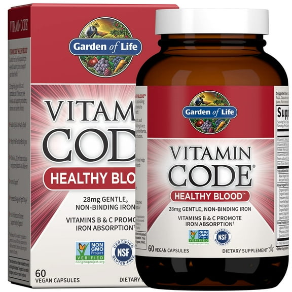Garden of Life Vitamin Code Healthy Blood, 60 Capsules