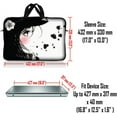 thumbnail image 4 of LSS 17 inch Laptop Sleeve Bag Carrying Case Pouch with Handle for 17.4" 17.3" 17" 16" Apple MacBook, Acer, Dell, Girl with White Rose, 4 of 4