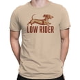 thumbnail image 2 of Smartprints Low Rider Dachshund Men's T-Shirt Natural, Cotton, S, 2 of 4