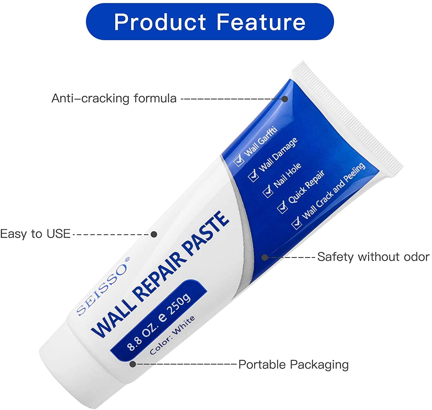Seisso 2-Pack Drywall Spackle Wall Repair Kit photo 3