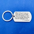 thumbnail image 3 of Couple Keychain Gift for Boyfriend Anniversary Gift for Wife Husband Valentines Day Gift for Girlfriend I Love You Keychain Bride Wedding Gift from Groom Engagement Birthday Jewelry for Women Men Her, 3 of 4