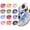 Multicolor 03, variant on 6 Pairs 1 Inch Wide Gingham Plaid Ribbon Shoelaces, Cute Satin Replacement Laces for Women