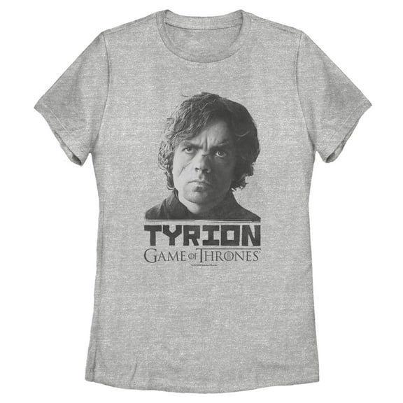 Women's Game of Thrones Tyrion Lannister Portrait Graphic Tee Athletic Heather Small