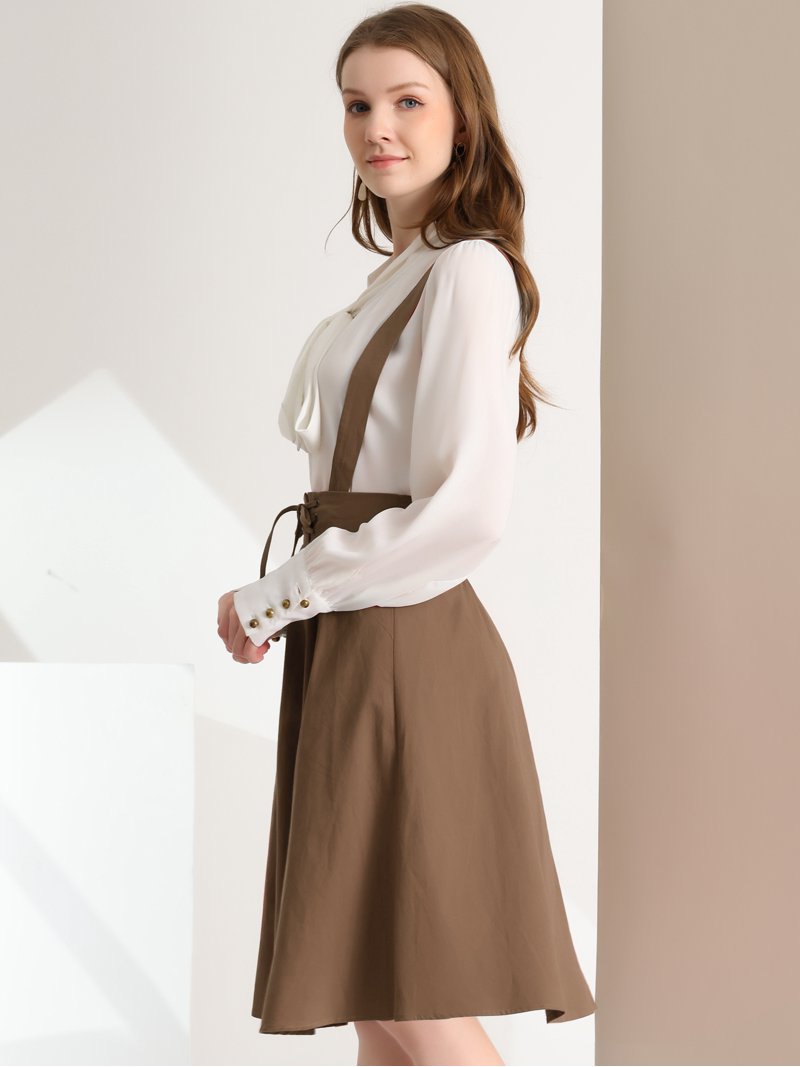 high waist suspender dress Amazon.com: Allegra K Women's Cute Suspender Skirt High Waist Overall  Corset Skater Skirt Short Midi Dress X-Small Dark Red : Clothing, Shoes &  Jewelry