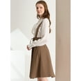 thumbnail image 4 of INSPIRE CHIC Vestido General De Cintura Elástica Con Tirantes Y Tirantes Para Mujer Marron oscuro M, 4 of 6