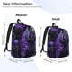 thumbnail image 2 of Balery Purple Plant White Tiger Mochila Clásica Impresa Básica para Viaje, Mochila Escolar Resistente al Agua, Mochila de Lona con Correas Ajustables-Small, 2 of 5