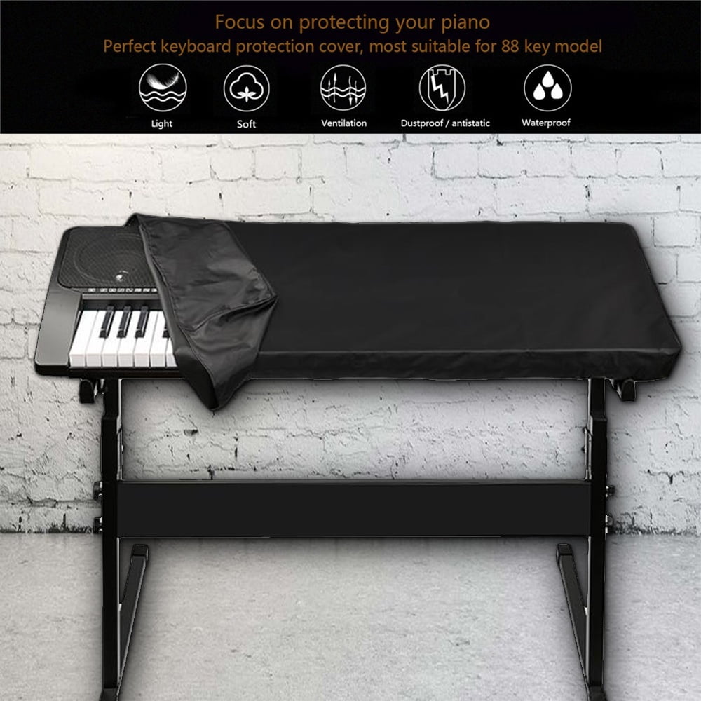 Piano Keyboard Gig Bag Covers with Elastic Cord Locking Clasp CYFC294 Universal 61//88 Keys Electronic Piano Keyboard Dust Cover