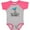 Heather and Hot Pink, variant on Inktastic Mermaid 1st Birthday 1 Year Old Girls Baby Bodysuit