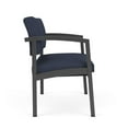 thumbnail image 4 of Chaise Bariatrique en Acier Lenox pour Réception et Salle d'Attente / Acier Charbon / Bleu, 4 of 5