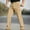 Khaki, variant on Men's Cargo Pants Straight Leg Fleece Lined Work Regular Stretch Black Men's Pants L
