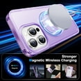 thumbnail image 2 of ChicShell Compatible with iPhone 16 Pro Max Case,Magnetic Wireless Charging Full Body Rugged Case with Built-in Touch Sensitive Anti-Scratch Screen Protector - Purple, 2 of 6