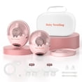 thumbnail image 1 of Extractor de leche Baby Nestling con base térmica, manos libres, 24 mm, paquete de 2 unidades, rosa, 1 of 8