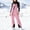 🔥 Pink, variant on Women's Insulated Ski Overalls Windproof Waterproof Bib Snow Pants Adjustable Straps Fleece-Lined Thermal Romper with Pockets