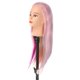 thumbnail image 5 of Female Mannequin Head 4 Colors Silky Glossy High Temperature Hair Doll Head Hair Styling Training Model, 5 of 5