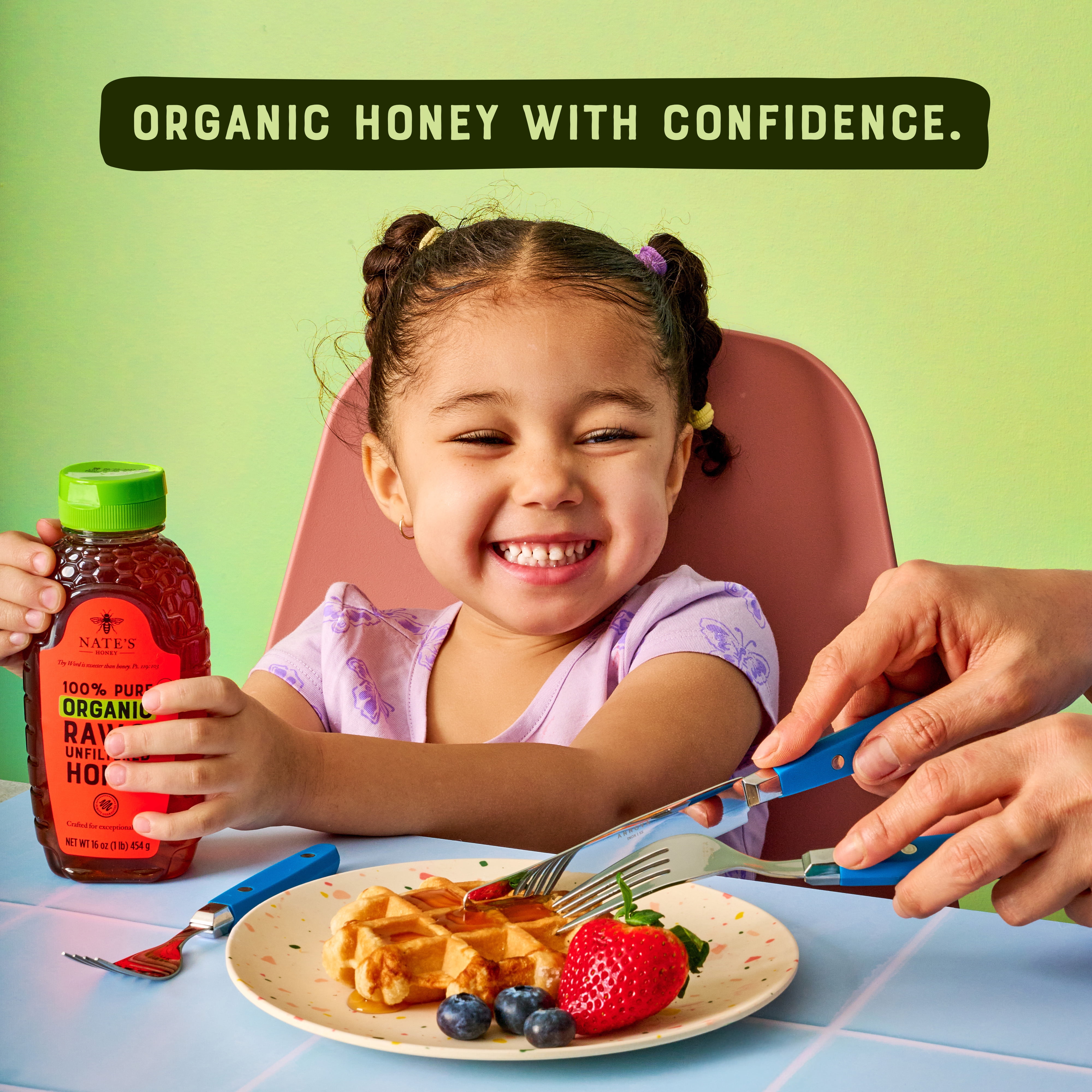 Nate's Organic Honey: 100% Pure, Raw, and Unfiltered Honey Pouch, 14 fl oz Pouch