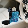 thumbnail image 3 of SEANATIVE Neoprene Eyewear Pouch Zipper Glasses Case Shockproof Anti-Scratch Eyeglasses Case Lightweight Women Men Sunglasses Holder Bag for Outdoor Office Travel, Glitter Butterfly Print Blue, 3 of 7