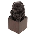 thumbnail image 3 of Estatua de Buda de Artesanal Hecha , de Animal, Adorno de Escritorio para Interiores Sello del león, 3 of 6